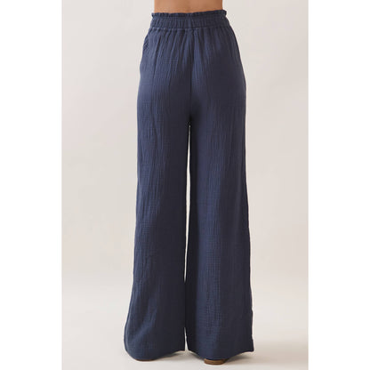 Ocean Beach Gauze Wide Leg Pant