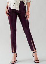 Load image into Gallery viewer, Rock With Me Faux Leather Front Split Pant

