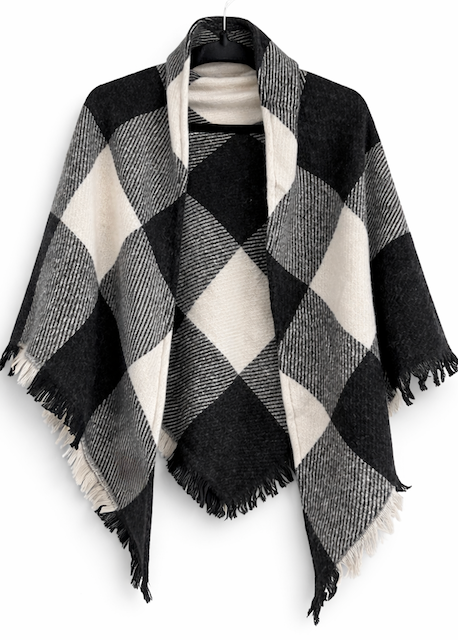Estate Plaid Triangle Wrap