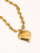 Load image into Gallery viewer, Paris 18K Gold Large Heart Chain Necklace
