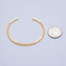 Load image into Gallery viewer, 18K Gold Filled Twisted Band Bar Cuff Bracelet

