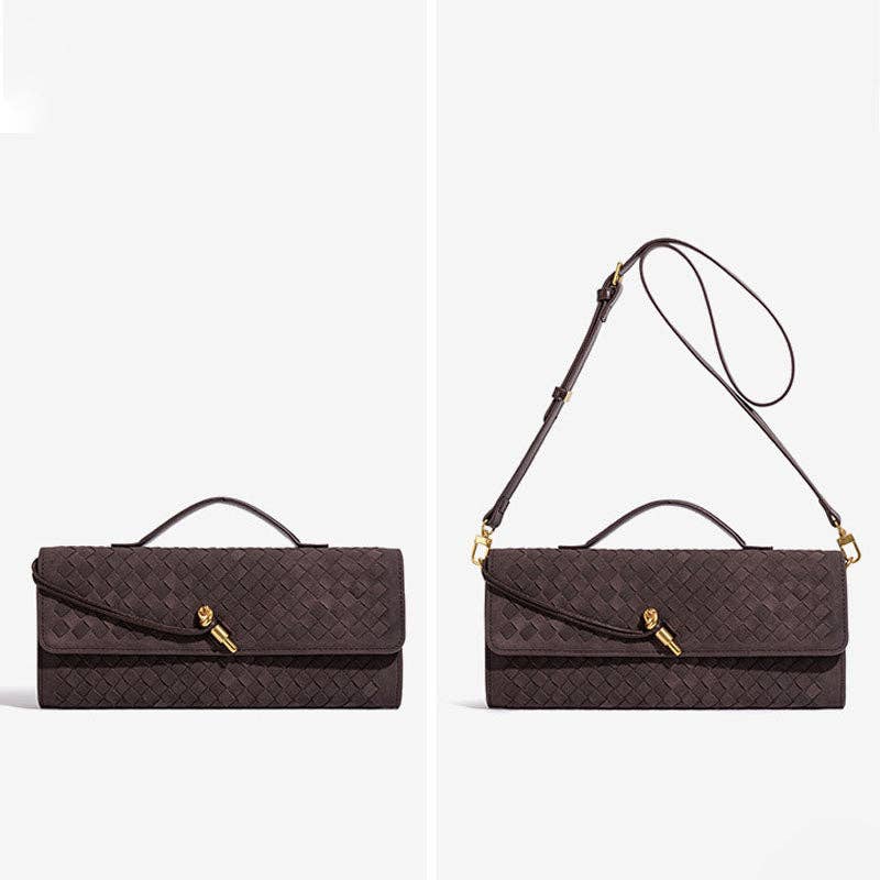 Vintage Woven Suede Handbag
