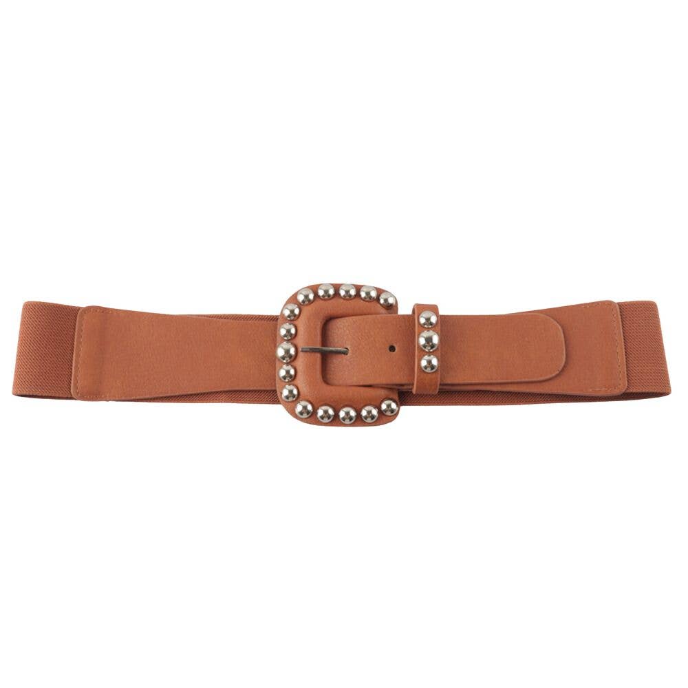 Round Studded Buckle Belt