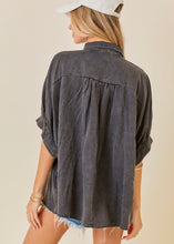 Load image into Gallery viewer, Mare Washed Oversized Button Down Shirt
