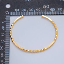 Load image into Gallery viewer, 18K Gold Filled Twisted Band Bar Cuff Bracelet
