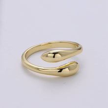 Load image into Gallery viewer, Simple Minimalist Gold Filled Wrapped Adjustable Ring
