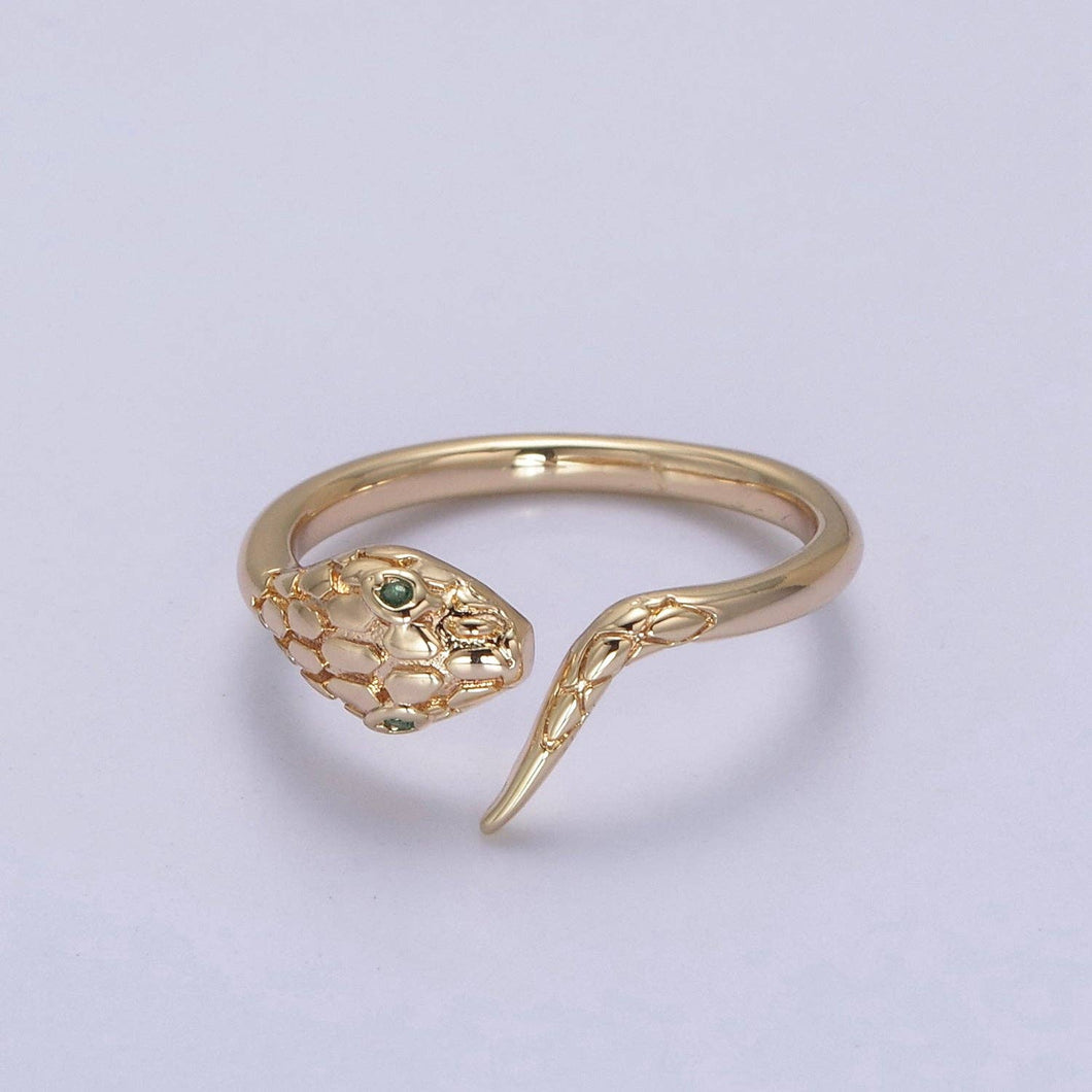 18k Gold Filled Dainty Snake Ring