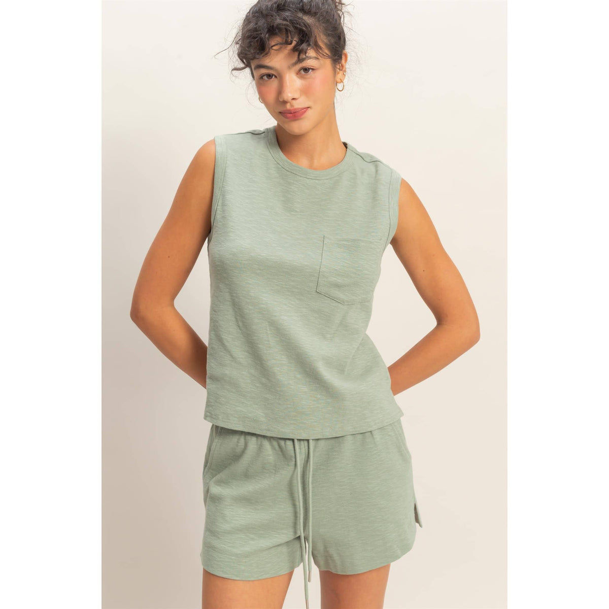 Pocket Cotton Tank (5 Colors)