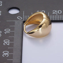 Load image into Gallery viewer, 24K Gold Filled Wide Chubby Band Hoops Huggie Earrings
