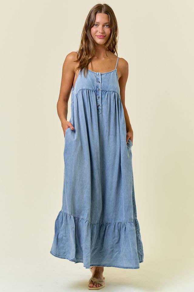 Chloe Tiered Ruffle Maxi Dress