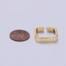 Load image into Gallery viewer, 14K Gold Filled Square Geometric Band Ring
