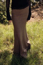 Load image into Gallery viewer, Striped Ribbed Knit Mermaid Maxi Skirt
