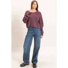Load image into Gallery viewer, Becca Oversized Ribbed Cropped Sweater (2 Colors)
