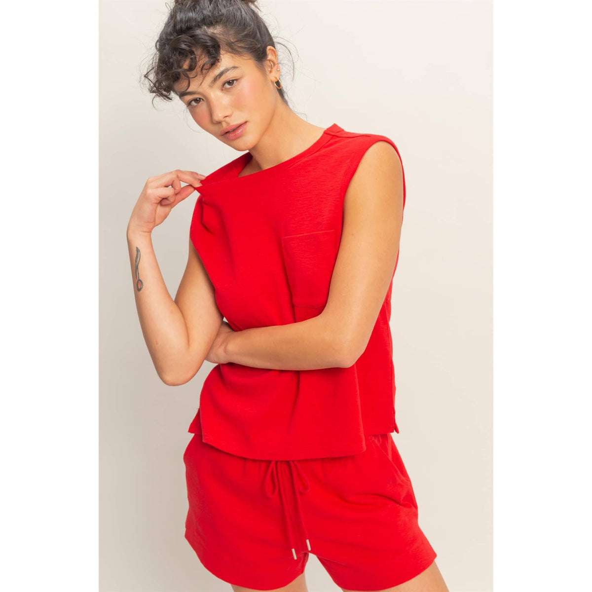 Pocket Cotton Tank (5 Colors)