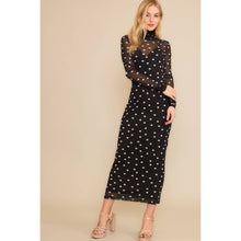 Load image into Gallery viewer, The Polka Dot Mesh Maxi Dress
