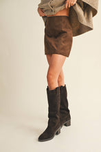 Load image into Gallery viewer, The Sutton Suede Mini Skirt
