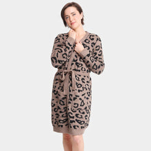 Load image into Gallery viewer, Leopard Patterned Cozy Robe
