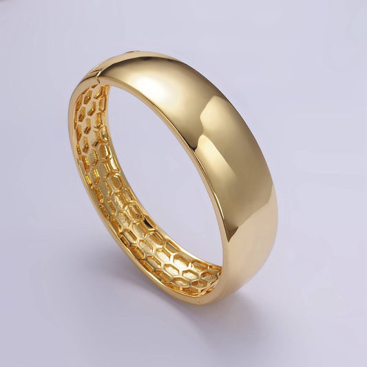 24k Gold Filled Minimalist Cuff Bangle Bracelet