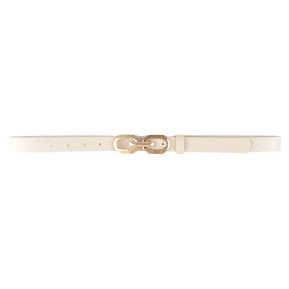 LINK DESIGN BUCKLE SKINNY BELT