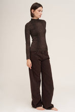 Load image into Gallery viewer, Leopard Mock Neck Long Sleeve Top
