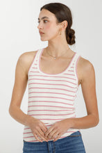 Load image into Gallery viewer, Striped Ribbed Tank Top

