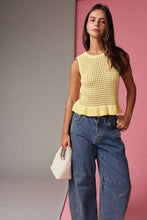 Load image into Gallery viewer, Ciara Knit Peplum Top (2 Colors)
