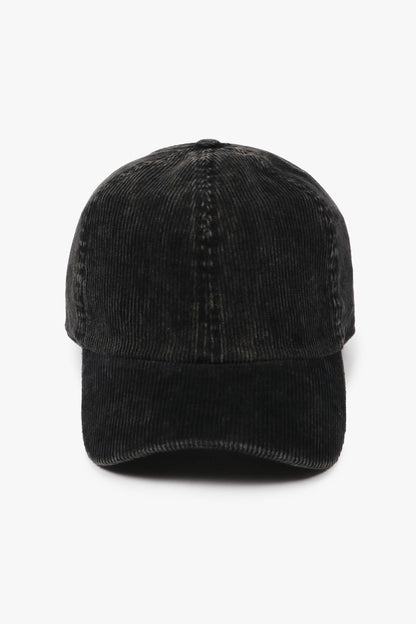 Acid Wash  Corduroy Baseball Hat (2 Colors)