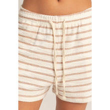 Load image into Gallery viewer, Terry Cloth Stripe Drawstring Short
