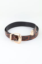 Load image into Gallery viewer, Leopard Print 3 Buckle Belt
