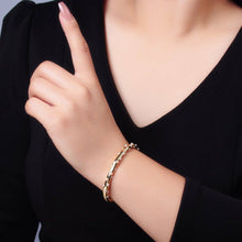 Load image into Gallery viewer, 24K Gold Filled Shell Pearl Dotted Cuff Bracelets

