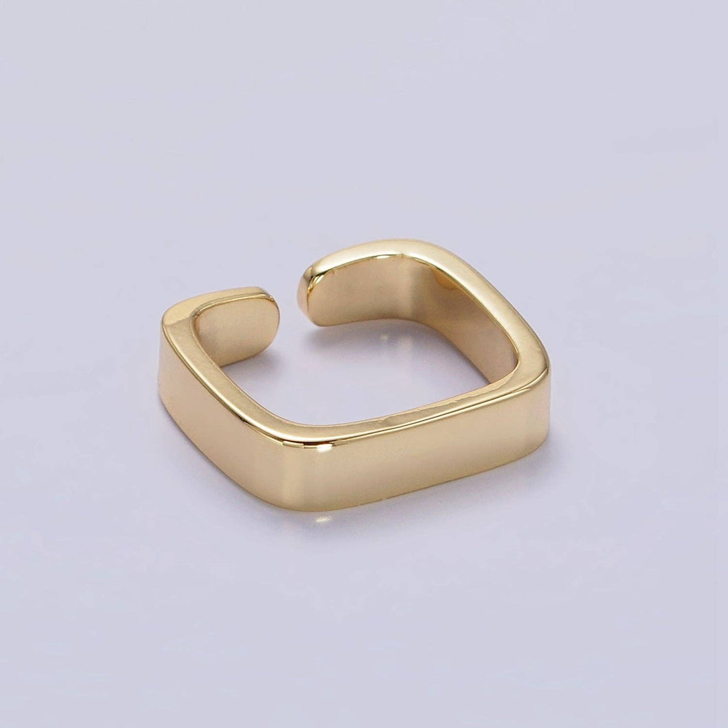 14K Gold Filled Square Geometric Band Ring