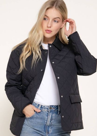 The Willa Quilted Barn Coat (2 Colors)