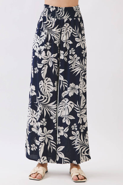Island Nights Smocked Wide Leg Pant