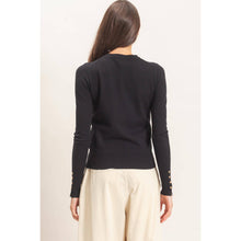 Load image into Gallery viewer, Crew Neck Sweater With Ribbed Hem (2 Colors)
