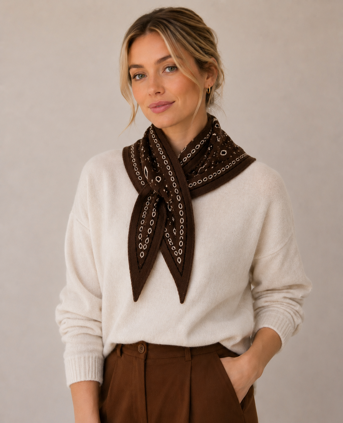 Handkerchief Pull Through Scarf (4 Colors)