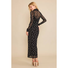 Load image into Gallery viewer, The Polka Dot Mesh Maxi Dress
