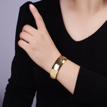 Load image into Gallery viewer, 24k Gold Filled Minimalist Cuff Bangle Bracelet | WA-2517
