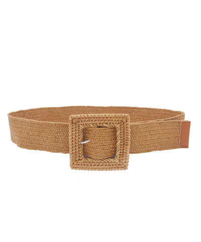 Boardwalk Raffia Stretch Belt (2 Colors)