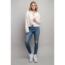 Load image into Gallery viewer, Linen Crop Jacket
