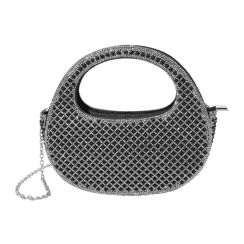 Pearl Rhinestone Evening Crossbody Handbag