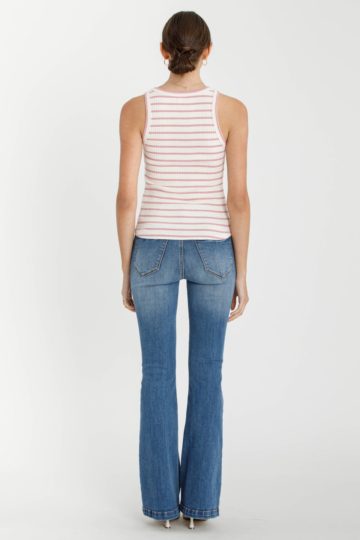 Striped Ribbed Tank Top
