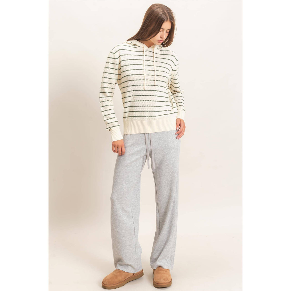 The Collins Stripe Hoodie Sweater