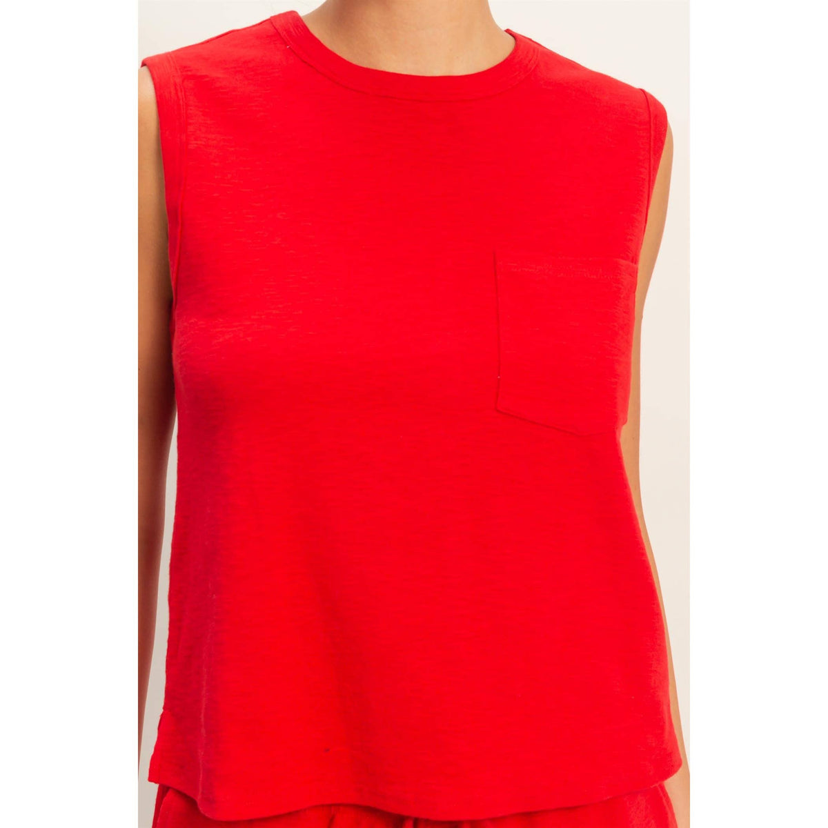 Pocket Cotton Tank (5 Colors)