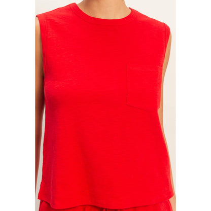 Pocket Cotton Tank (5 Colors)