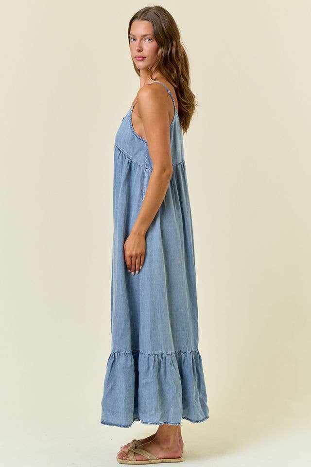 Chloe Tiered Ruffle Maxi Dress