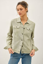 Load image into Gallery viewer, Sage Linen Jacket
