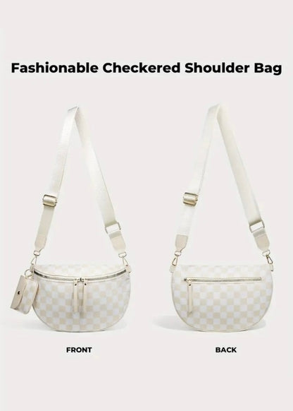 Boardwalk Checkered Crossbody Bag