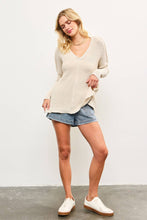 Load image into Gallery viewer, Bella Deep Vneck Sweater
