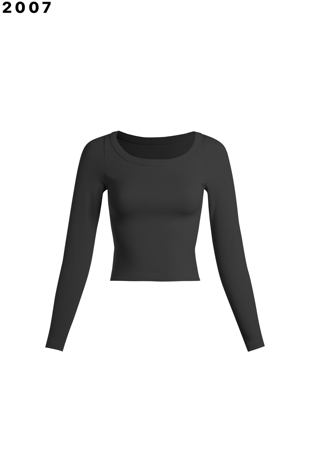 Everyday Ribbed Long Sleeve Crewneck (2 Colors)