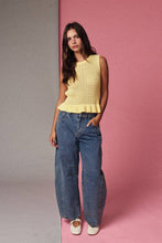 Load image into Gallery viewer, Ciara Knit Peplum Top (2 Colors)
